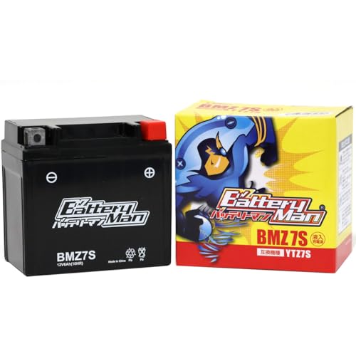 バッテリーマン バイク用バッテリー YTZ7S 互換 BMZ7S 液入り充電済 FTZ7S CTZ7S STZ7S 密閉型MFバッテリー